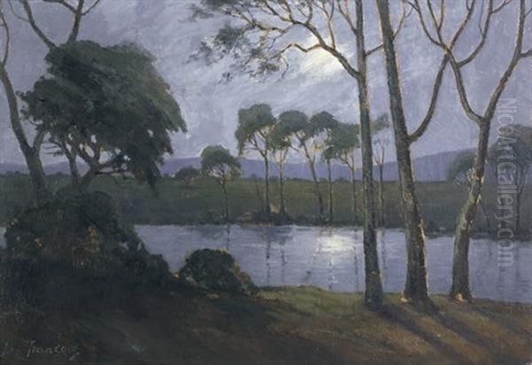 Moonlight Oil Painting by Leo Francois