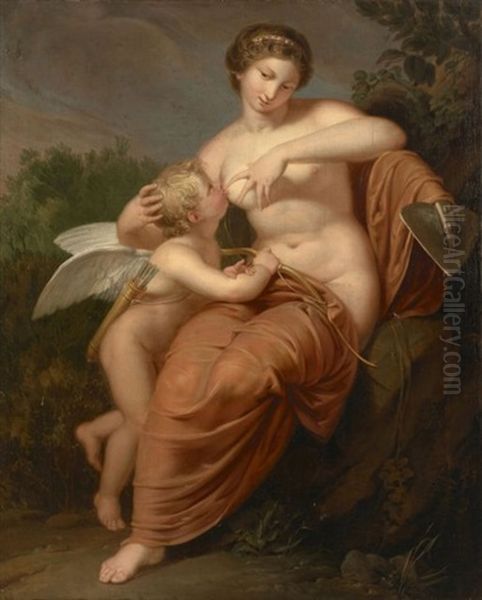 Venus Et L'amour Oil Painting by Pierre Joseph Celestin Francois