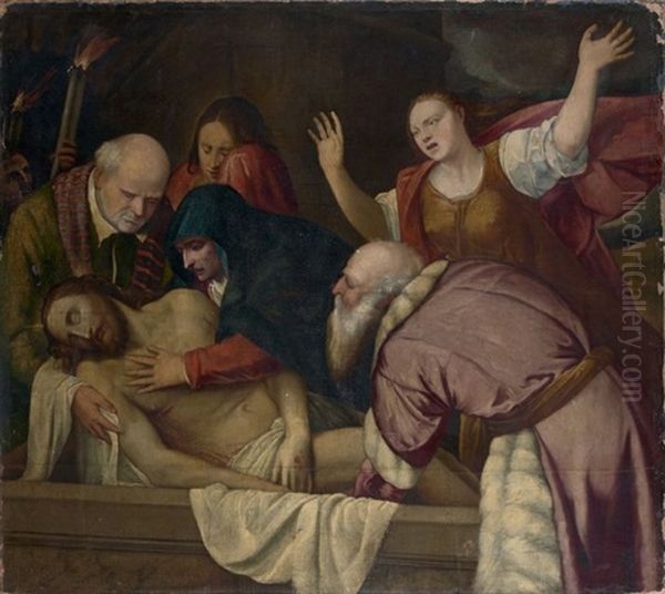 La Deposition Du Corps Du Christ Oil Painting by Niccolo Frangipane