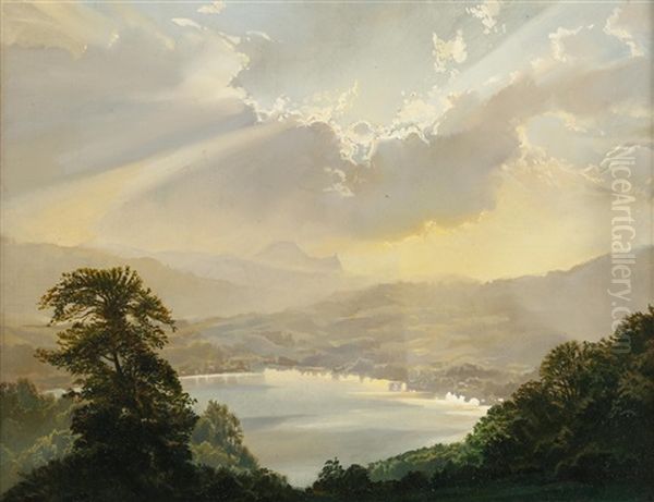 Mondsee Oil Painting by Hans Frank