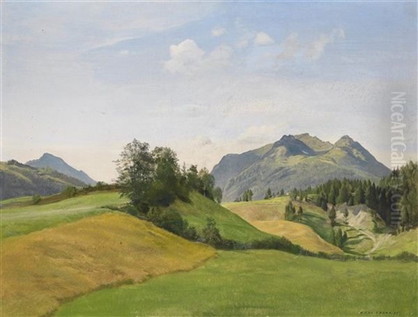 Sommerlandschaft Oil Painting by Hans Frank