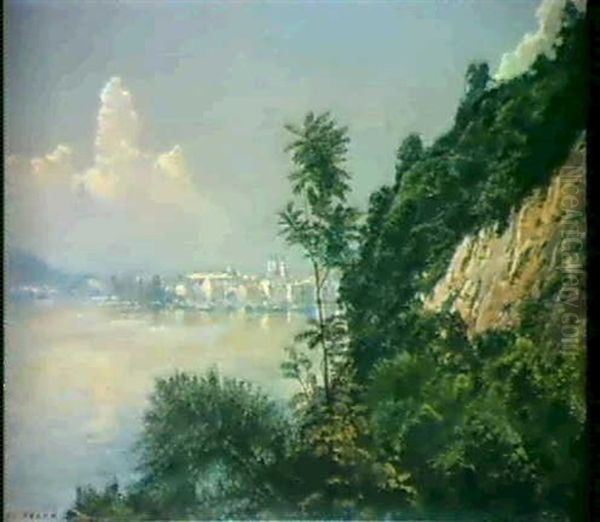 Stadtansciht Von Passau Oil Painting by Hans Frank