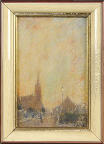 Vue D'auvenburg Oil Painting by Lucien Frank