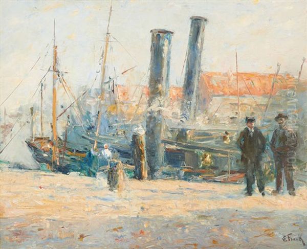 Port De Peche Anime by Lucien Frank