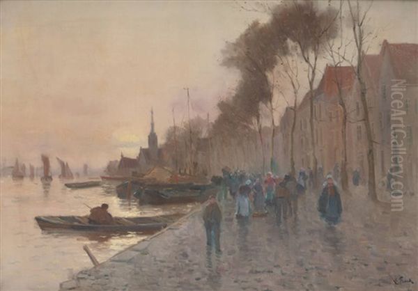 Veere-zelande Oil Painting by Lucien Frank