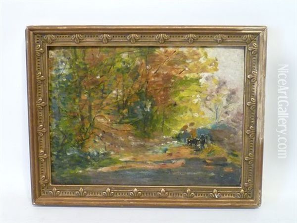 Sous-bois Oil Painting by Lucien Frank