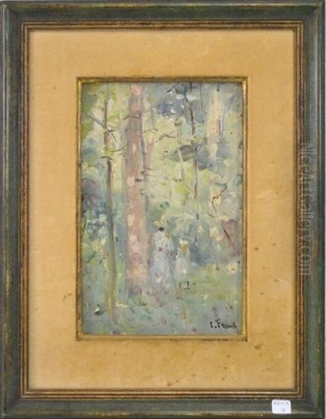 Promenade En Foret Oil Painting by Lucien Frank