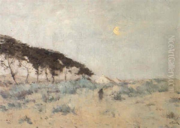 Soleil Pale Sur Les Dunes Oil Painting by Lucien Frank