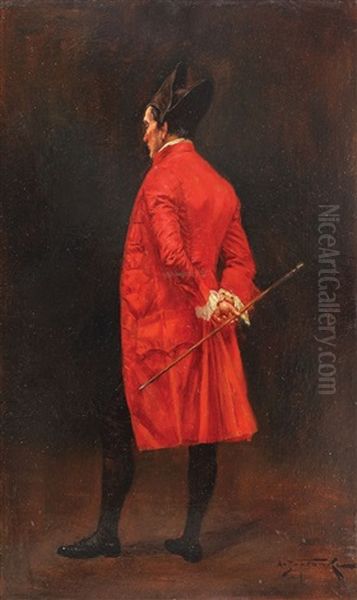 Napoleon Oil Painting by Albert Joseph Franke