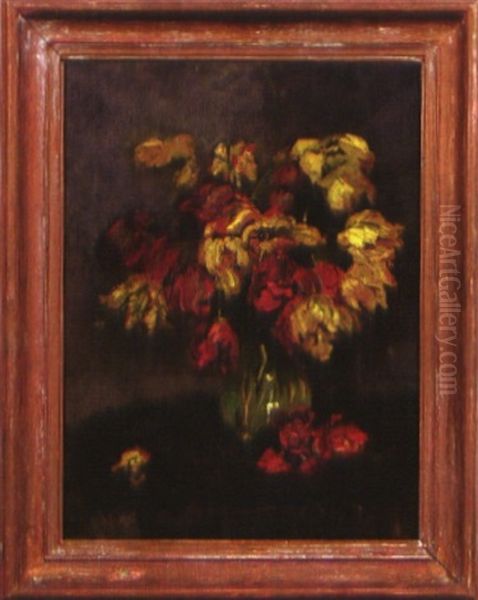 Blumenstilleben Oil Painting by Marianne Franken