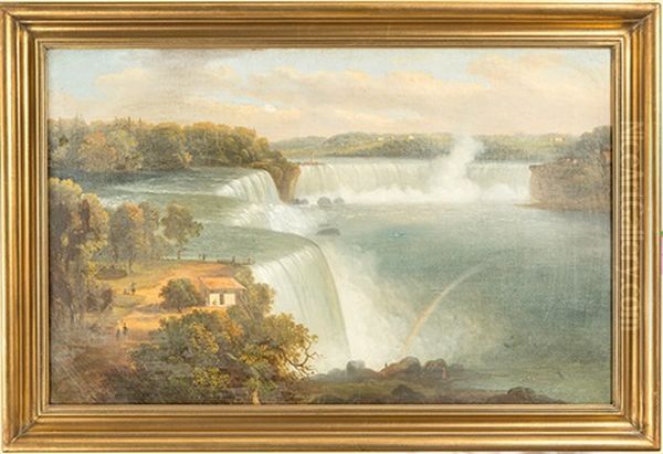 Niagara Falls Oil Painting by Godfrey N. Frankenstein