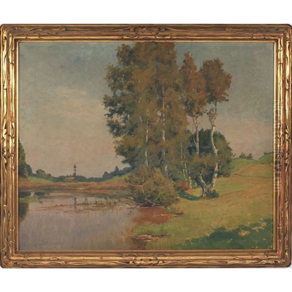 Landscape Oil Painting by Franz Xaver Frankl