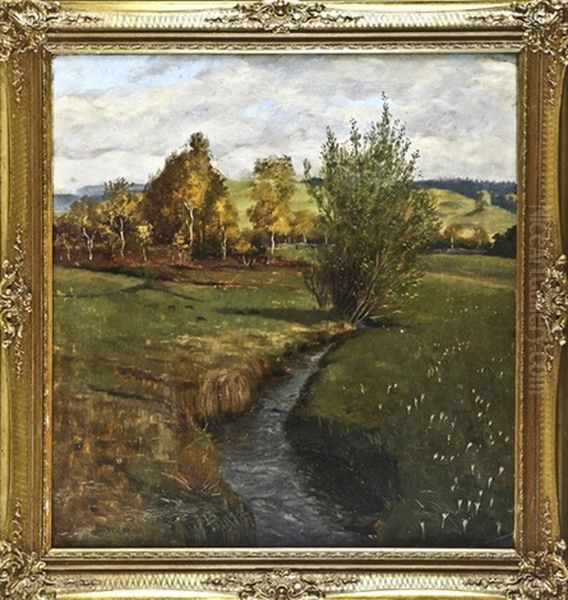 Herbststimmung Oil Painting by Franz Xaver Frankl