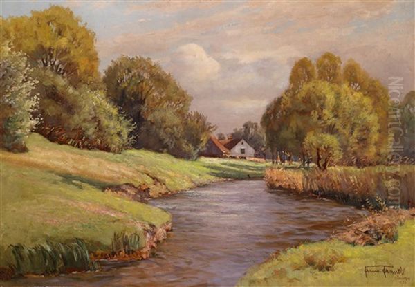 Sonniger Fruhlingstag Oil Painting by Franz Xaver Frankl