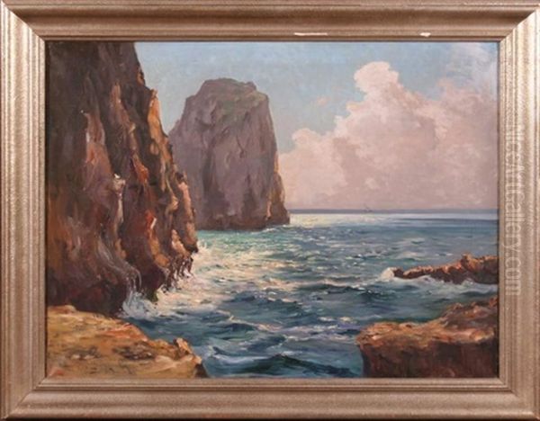 Ranek Na Capri Oil Painting by Franz Xaver Frankl