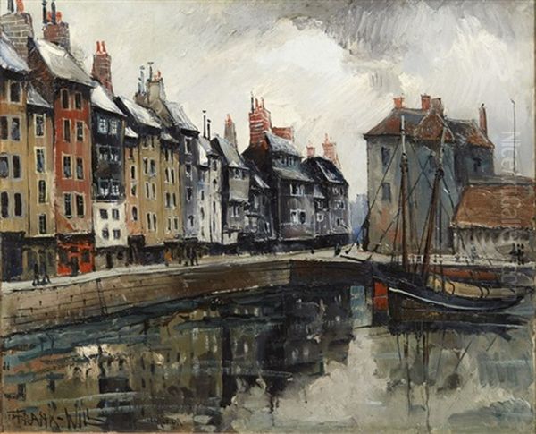 Honfleur Le Grand Bassin Oil Painting by  Frank-Will