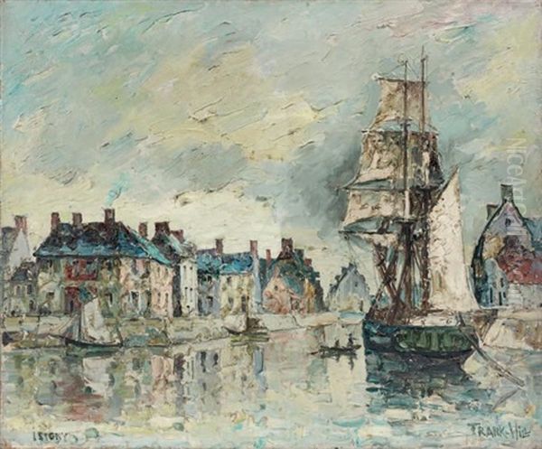 Isigny, Le Port Oil Painting by  Frank-Will