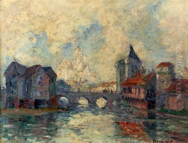 Le Pont De Moret-sur-loing Oil Painting by  Frank-Will