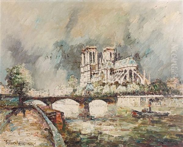 Le Chevet De Notre Dame Oil Painting by  Frank-Will