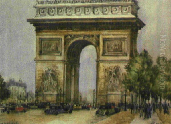 Arc De Triomphe Oil Painting by  Frank-Will