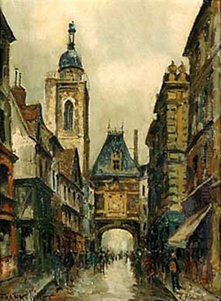 Le Gros-horloge A Rouen Oil Painting by  Frank-Will