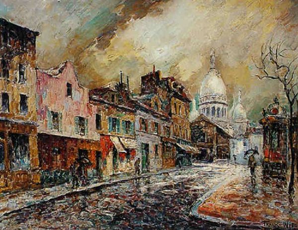 Montmartre Apres La Pluie Oil Painting by  Frank-Will