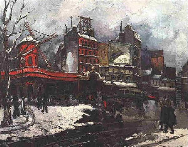 Paris, Moulin Rouge Oil Painting by  Frank-Will