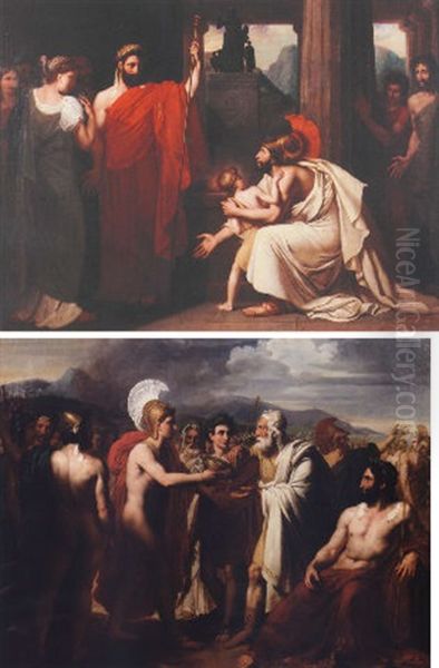 The Banishment Of Coriolanus From Rome Oil Painting by Jean-Pierre Franque