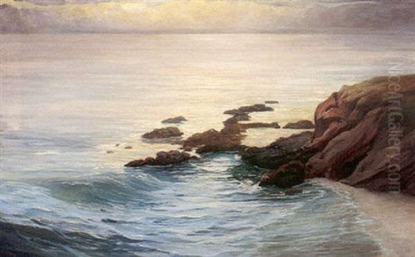 Woods Cove, Laguna Beach, California Oil Painting by Eugene Pierre Franquinet