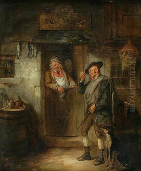 The Social Glass Oil Painting by Alexander Fraser the Elder