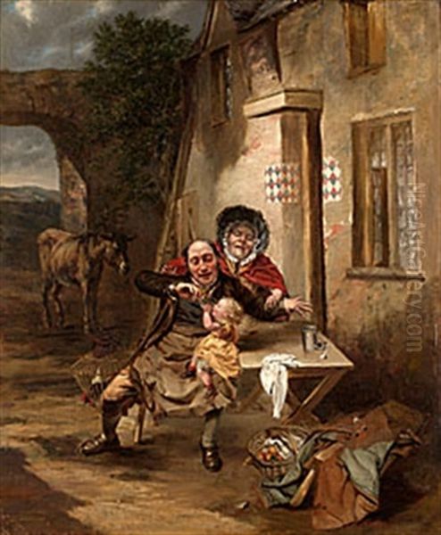 Torstslackaren Oil Painting by Alexander Fraser the Elder