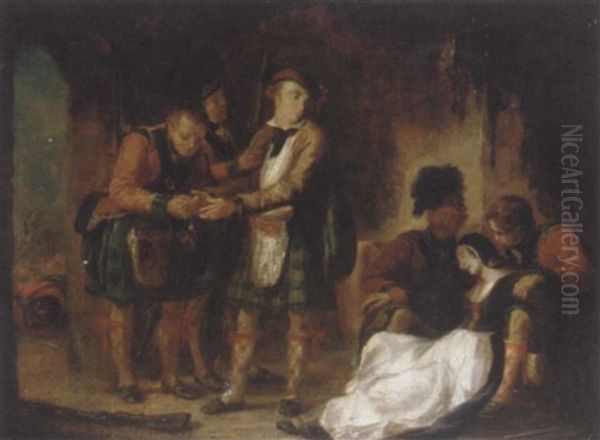 The Highland Widow Oil Painting by Alexander Fraser the Elder