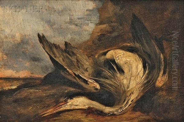 Dead Heron Oil Painting by Alexander Fraser the Younger