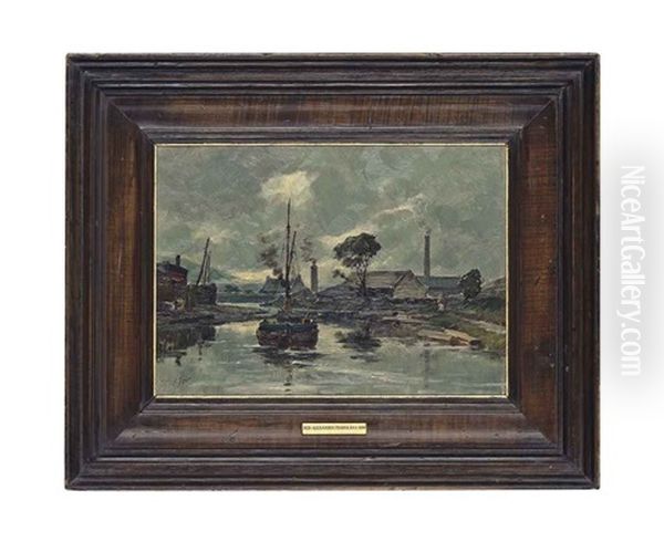 The Quiet Estuary Oil Painting by Alexander Fraser the Younger