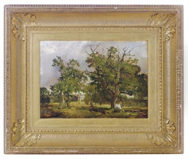 Old Wood House, Cadzow Forest Oil Painting by Alexander Fraser the Younger