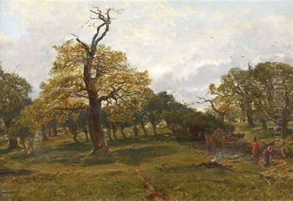 Cadzow Forest, Early Summer Oil Painting by Alexander Fraser the Younger