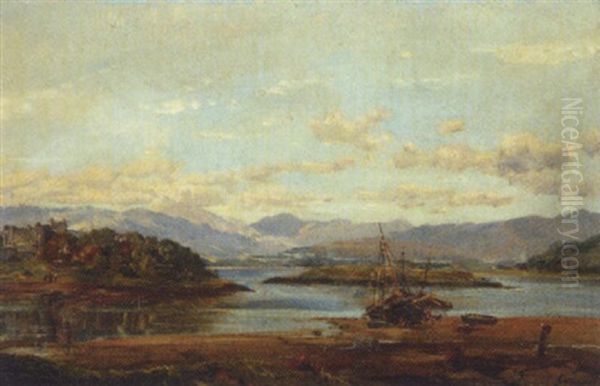 Fluslandschaft Oil Painting by Alexander Fraser the Younger