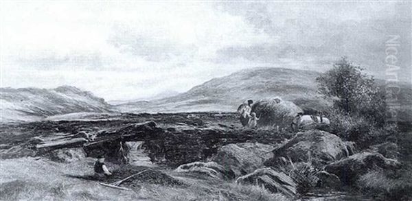 Ogwen Valley, North Wales Oil Painting by Alexander Fraser the Younger