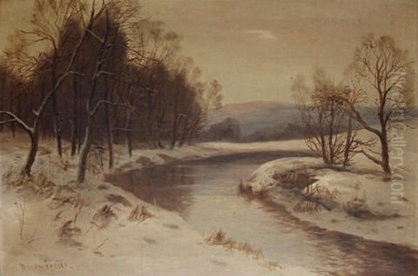 The Silent Snow (pair) Oil Painting by Malcolm Fraser