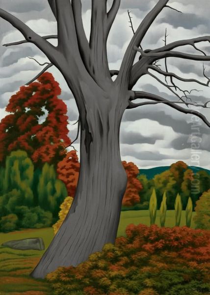 Autumn Landscape Oil Painting by George Copeland Ault