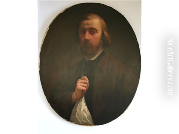 Portrait Of A Gentleman (self-portrait?) by Charles Frechon