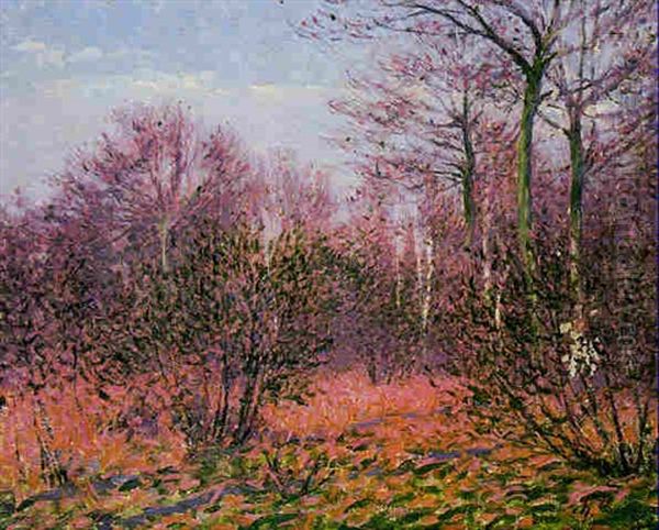 L'oree De La Foret Oil Painting by Charles Frechon