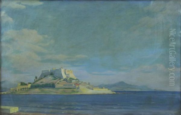 La Cote D'azure Oil Painting by Frederick Freder