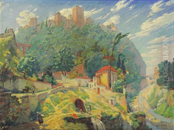 The Alhambra Oil Painting by Frederick Freder