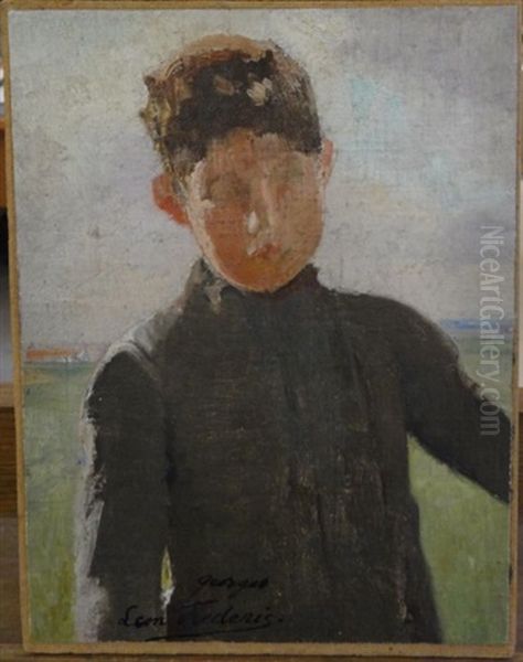 Portrait D'enfant Oil Painting by Leon Frederic