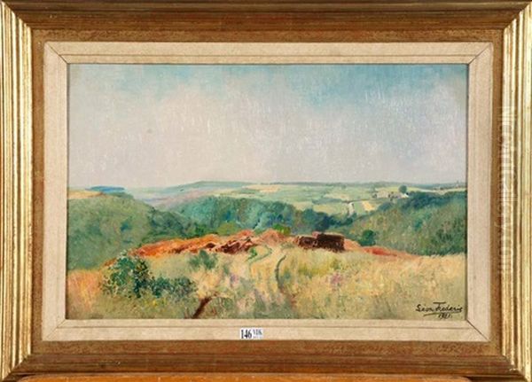 Paysage Ardennais Oil Painting by Leon Frederic