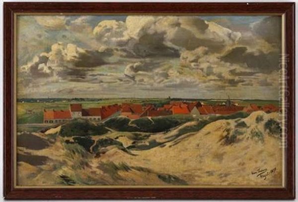 Paysage A Heyst Oil Painting by Leon Frederic