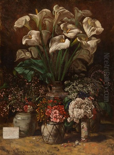 Still Life Oil Painting by Alfred Fredericks