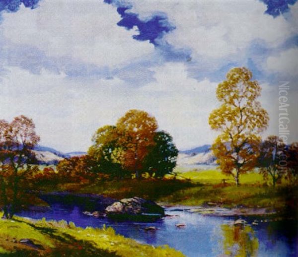 Early Autumn Oil Painting by Ernest Fredericks