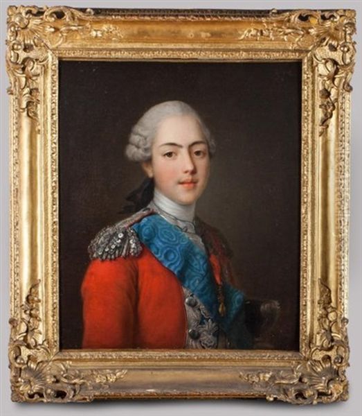 Portrait Du Comte D'artois En Colonel General Des Suisses Oil Painting by Jean-Martial Fredou